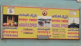 17213 Nagarsol express announcements at NARSAPUR