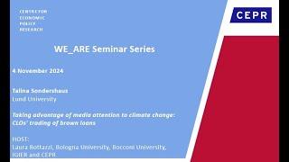 WE_ARE Seminar Series, Talina Sondershaus, Lund University, 4 November 2024