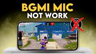 BGMI Mic Not Work in iOS | BGMI Mic Glitch Problem in iOS | BGMI Mic Problem in iPhone