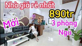 Nhà GIÁ RẺ Mới!TỔNG 890tr 3phòng ngủ!Thật không ảo!Không mất thời gian! Kim Thủy tri ân giảm 200tr