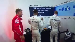 Hamilton called Verstappen dickhead, Vettel trying not to laugh (Bahrain GP 2018)