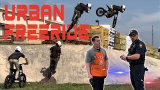 URBAN FREERIDE IN HOME DEPOT! COPS CALLED! (Part 1) (TALLON SENDS IT!) #ebike #surron #bike #surronx