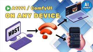 Run Stable Diffuision Automatic 1111 & ComfyUI on Any Device (Local Network)