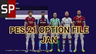 PES 2021 PATCH 2025 OPTION FILE JAN V2 2025 SP21 4.5 Easy Install