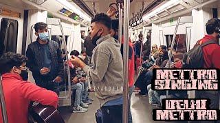 part- 5   ये लेडिस सीट है || delhi metro  singing in public viral videos