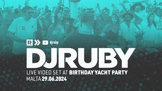 DJ Ruby Live Video Set at Birthday Yacht Party, Malta 29.06.24