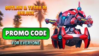 3 PROMO CODES for Everyone - New Outlaw & Tetra Rifle 16 Unlock - Mech Arena