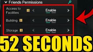 HOW to GIVE PERMISSIONS to YOUR FRIEND in YOUR BASE UPDATED