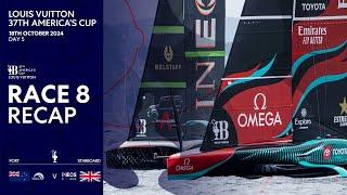 Louis Vuitton 37th America's Cup Race 8 Recap | Emirates Team New Zealand vs INEOS Britannia