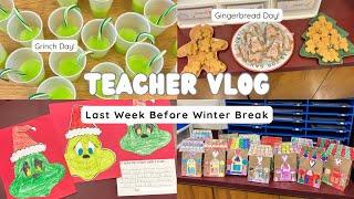 Week in the Life of a 1st Grade Teacher | Themed days, class party, Christmas break!