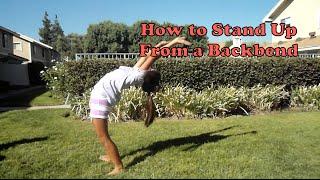 How to Stand Up From a Backbend