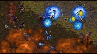 GREAT GAME ON A BAD MAP! Larva (Z) vs Mini (P) on Destination - StarCraft - Brood War