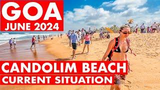 Goa | Candolim Beach - June 2024 | Situation Update | Shacks Watersports | Goa Vlog | North Goa