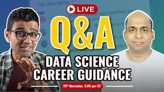 Live Q&A: Data Science, ML. Ft: Anuj Gupta (Head of Machine Learning @ Vahan Inc, NLP Book Author)