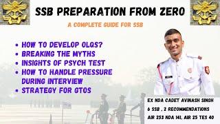 SSB prep from zero : a video that will change your approach.