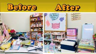 Stationery Organization / Craft Supplies Organization / Desktop Makeover/ How I Organize(part - 1 )