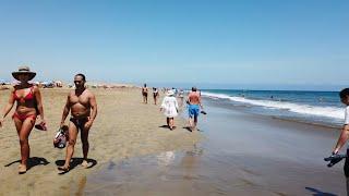 GRAN CANARIA MASPALOMAS Beach SUMMER 2022 from FARO DE MASPALOMAS.