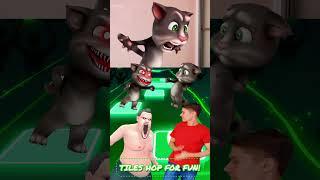 TALKING TOM ️ BRO HACKER  COFFIN DANCE  TILES HOP #coffindance #tileshopcoffindance #shorts