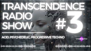 TRANSCENDENCE #3  PsyTechno Acid & Melodic Mix 2023, 2 hours Live DJ Set Trippy Video Visualizers