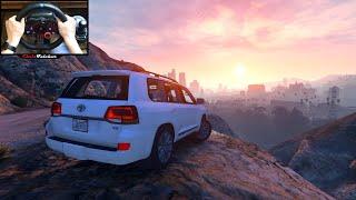 BEST OFFROADER EVER? - Toyota Land Cruiser 200 - GTA 5 - Logitech G29