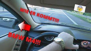 BMW M4 AUF DER AUTOBAHN BEGEGNET!!! | UNTERWEGS MIT BARIS TV |