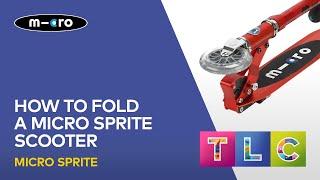 How to fold a Micro Sprite scooter