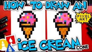 How To Draw An Ice Cream Cone Pixel Art