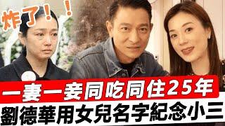 炸了！一妻一妾同吃同住25年，連女兒名字都是為了紀念小三！劉德華隱瞞多年秘密曝光，朱麗倩果真是個狠人！#星娛樂#