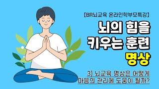 [BR뇌교육 온라인학부모특강]  뇌의 힘을 키우는 훈련, 명상 | 뇌교육 명상은 어떻게 마음의 관리에 도움이 될까? | 2023.12.21