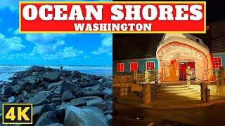 OCEAN SHORES, Washington | 4K Walking Tour 