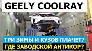 Течёт слезами ржавчины? Обзор Geely Coolray всего 2.5 года эксплуатации 26.000 км Что делает зима?