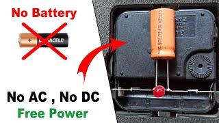 Top 4 Most Popular No Batter / No AC / No DC Free Power For Clock