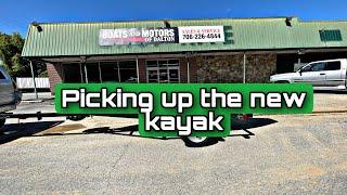 Picking up the New Fishing Kayak