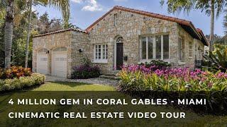 EXCLUSIVE Coral Gables Villa | 4K CINEMATIC Miami Real Estate Video Tour