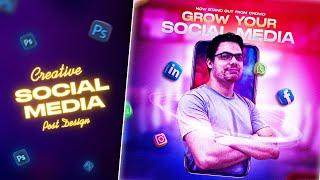 Creative Social Media Post Design in Photoshop