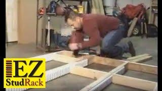 Part 2- Ultimate Storage System Sheetrock Garages- Building the Frame- EZStudRack.com