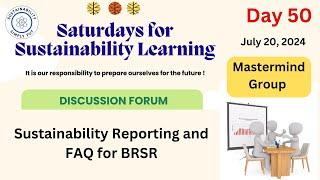 Sustainability Reporting and FAQ for BRSR