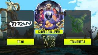 Dota2 - Titan vs TEAM TURTLE - ESL One - Bangkok: China Closed Qualifier