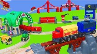 Brio & Thomas and Friends Toy Trains w/ Fire Truck, Toy Vehicles & Wooden Railway Train for Kids