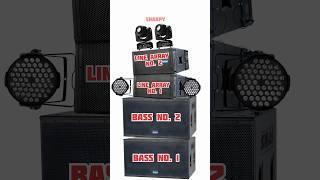 AHUJA mini dj setup | 2 bass 2 line array and lights