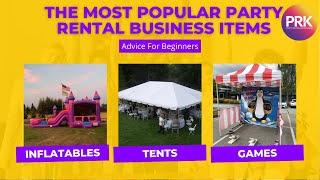 What Are The Most Popular Party Rental Business Items