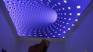 #3D Infinity Ceiling Stretch Ceiling illusion Effect on False Ceiling by elektric-junkys