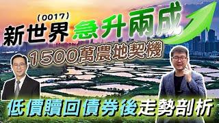 新世界急升兩成1500萬農地契機 低價贖回債券後走勢剖析 by 諗Sir