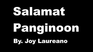 Salamat Panginoon cover by Joy Laureano