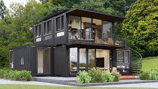 Shipping Container House | Modern 2-Story Container House With The Best View From The 2nd Floor