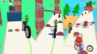 Big Bike 3D action casual racing game Level 1 - 15 Walkthrough