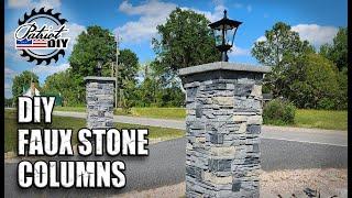 DIY Faux Stone Driveway Columns / GenStone