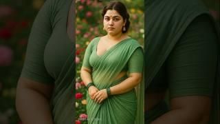 Grace in Green Saree | AI Generated Beauty #Shorts