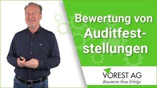 Auditfeststellungen und wie man diese systematisch bewertet