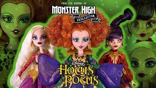 BEWITCHING SET! | Monster High Skullector Hocus Pocus Sanderson sisters doll set unboxing & review!